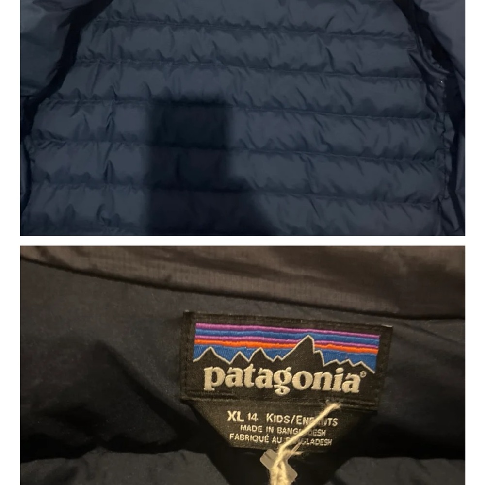 Patagonia Navy Youth Puffer Jacket